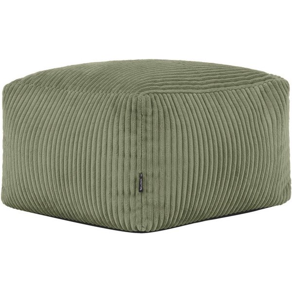 icon Pouf aus Cord „Amara“, mit Füllung, 40x40x25, Made in Germany