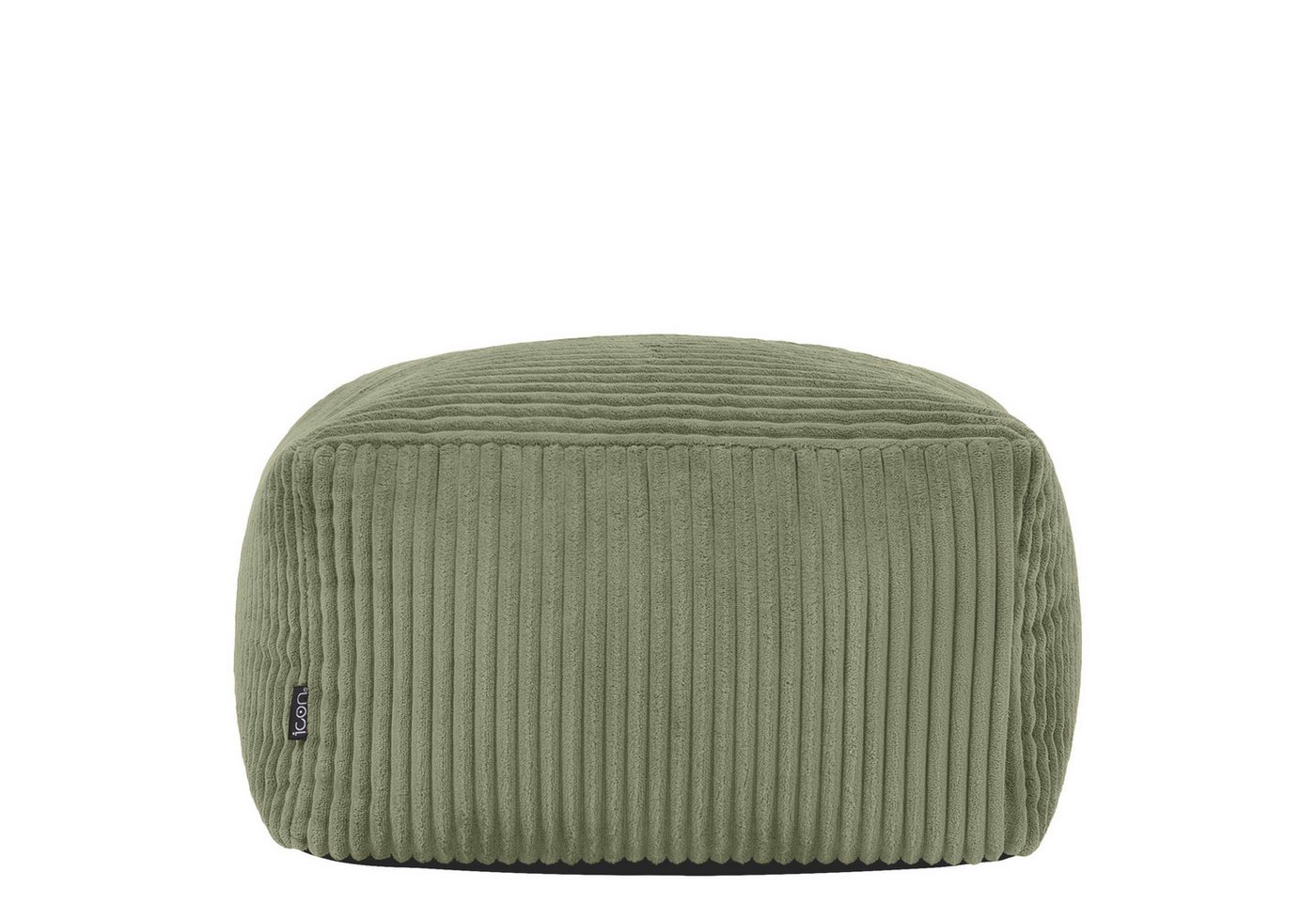 icon Pouf aus Cord „Amara“, mit Füllung, 40x40x25, Made in Germany – Bild 3 von 5