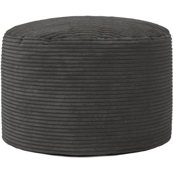 icon Pouf XL aus Cord „Milano“, mit Füllung, 55x55x35, Made in Germany