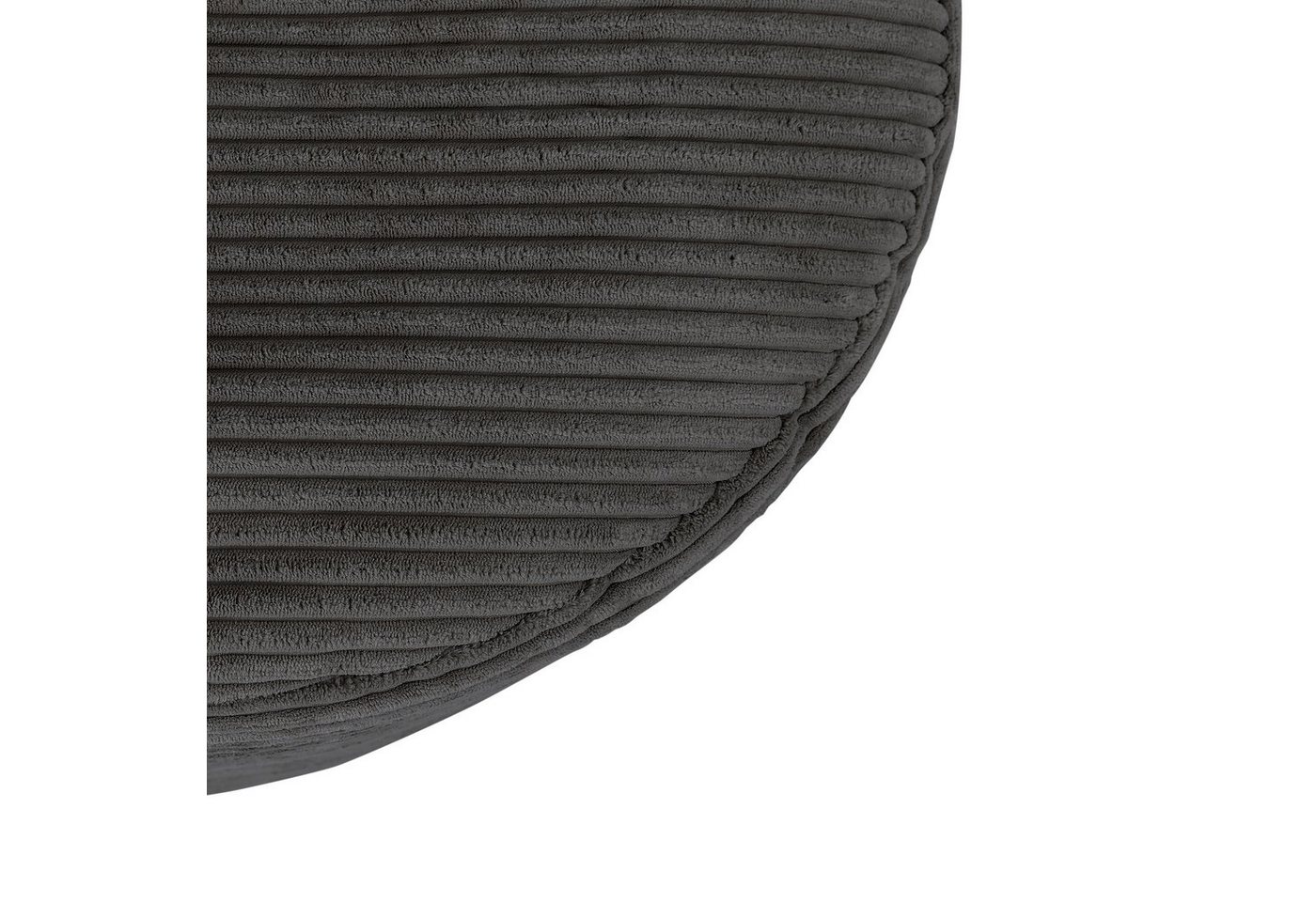 icon Pouf XL aus Cord „Milano“, mit Füllung, 55x55x35, Made in Germany – Bild 4 von 5