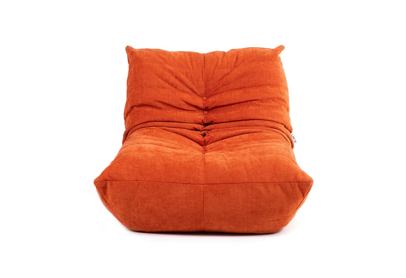 icon Sessel Schwammsofa Raupensitzsack Relaxsessel XXL aus Chenille "Enzo", Schaumstoff Füllung, für Wohnzimmer, für Schlafzimmer – Bild 4 von 5