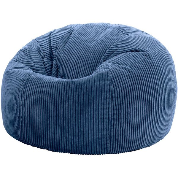 icon Sitzsack Sitzsack Erwachsene aus Cord flauschig „Kingston“, 85x50cm, Made in Germany, für Erwachsene & Kinder, mit Füllung