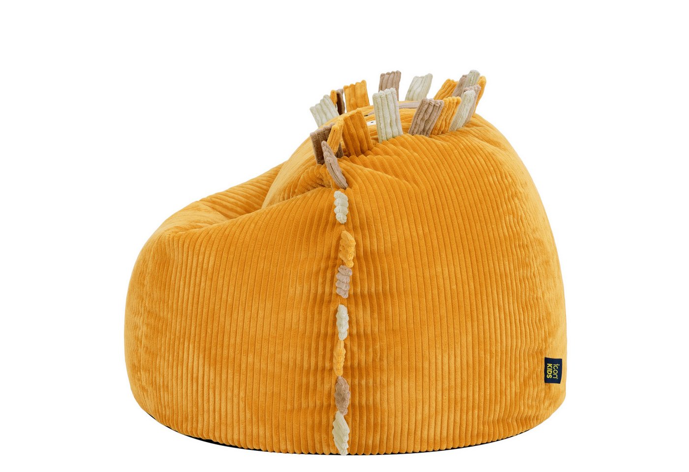icon Sitzsack Kinder aus Cord Tierfreunde, Made in Germany, für Kinderzimmer – Bild 5 von 5