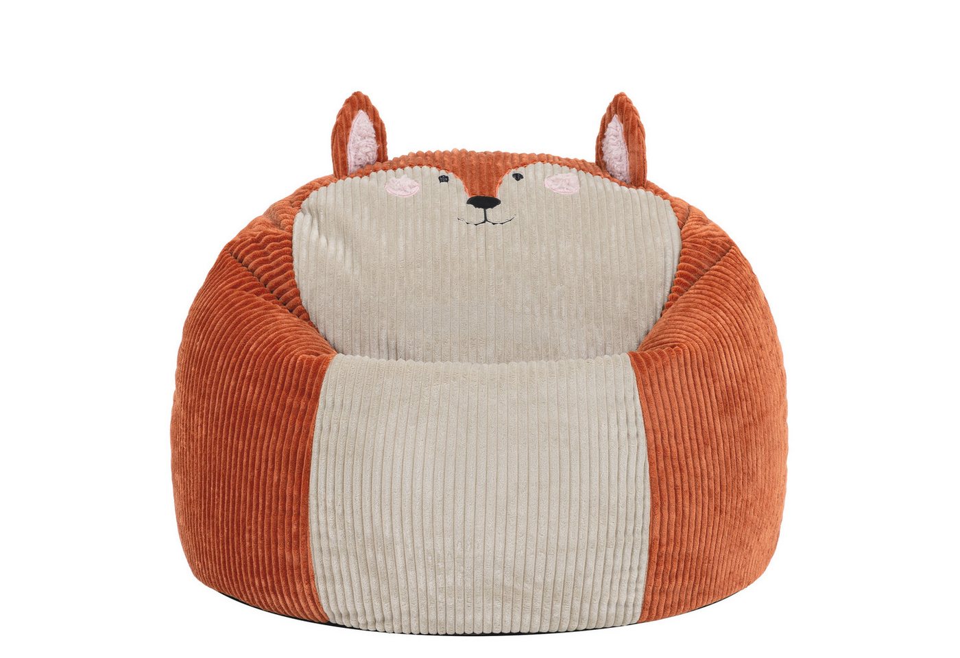 icon Sitzsack Kinder aus Cord Tierfreunde, Made in Germany, für Kinderzimmer – Bild 4 von 5