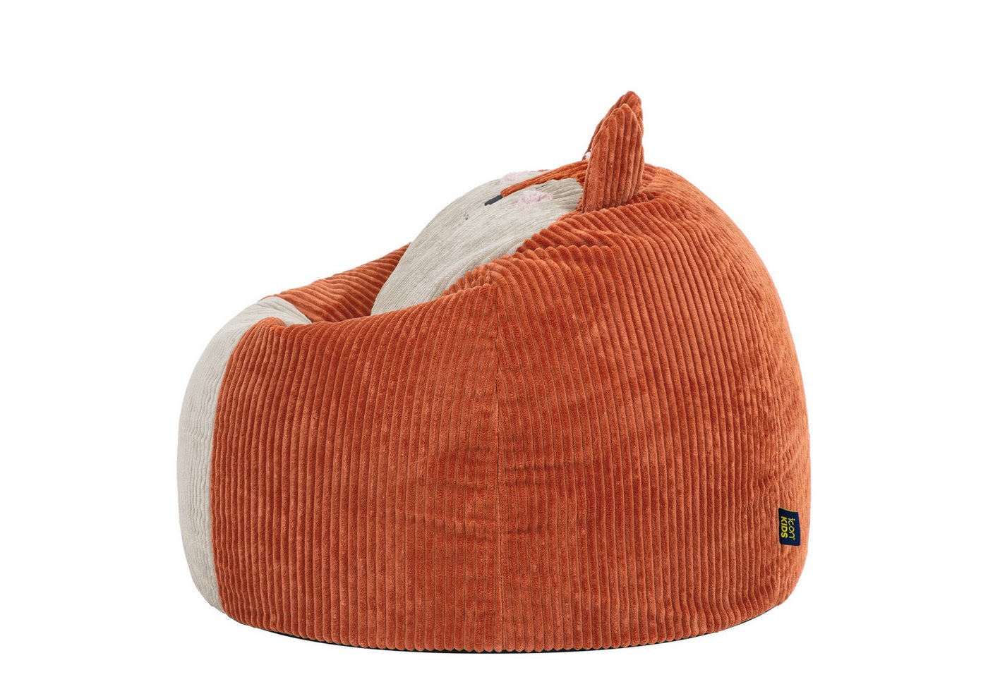 icon Sitzsack Kinder aus Cord Tierfreunde, Made in Germany, für Kinderzimmer – Bild 5 von 5