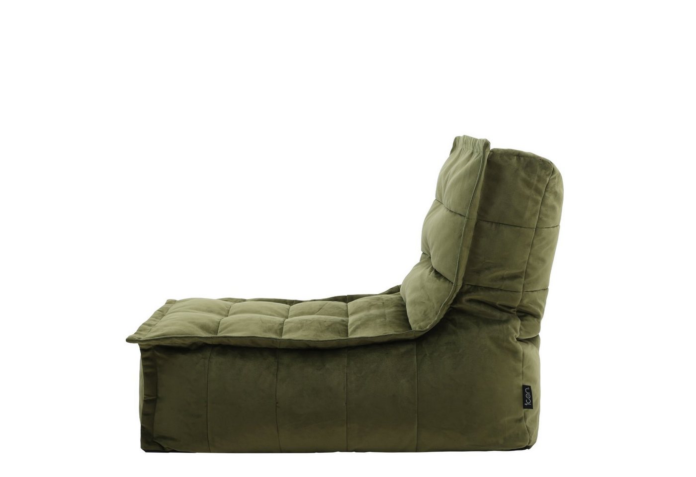 icon Sitzsack Liege aus Samt „Dolce“, 79x68x90cm, Made in Germany – Bild 4 von 5