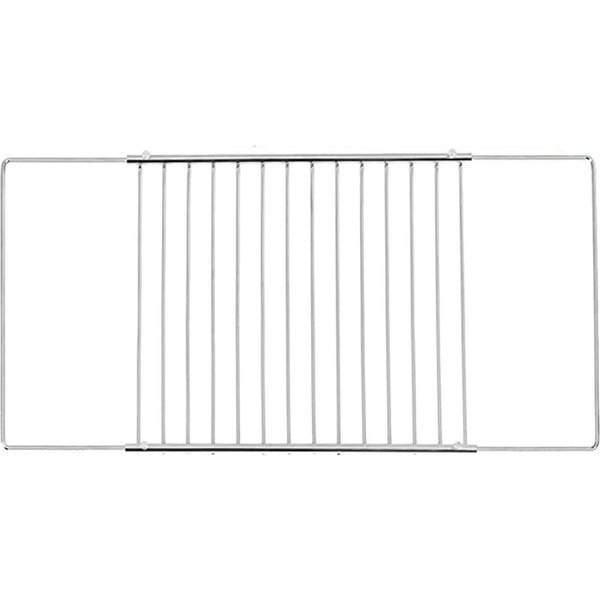 ICQN Backofenrost Universal Gitter, Ausziehbar von 37,5-60 cm Backofenrost, Verstellbar, Verchromt, Backofengitter, Grill, Backrost, Gitterrost, Verchromt Backg