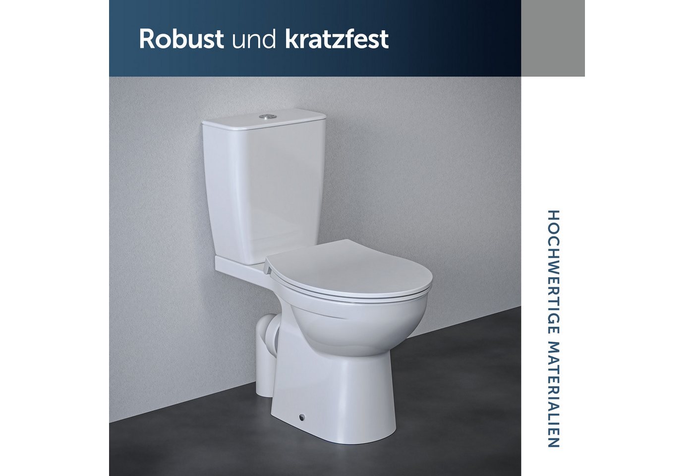 Ideal Standard WC-Sitz Universal ovaler WC-Sitz, WC-Sitz abgerundet mit langsamer Schließung, Antibakteriell – Bild 4 von 5