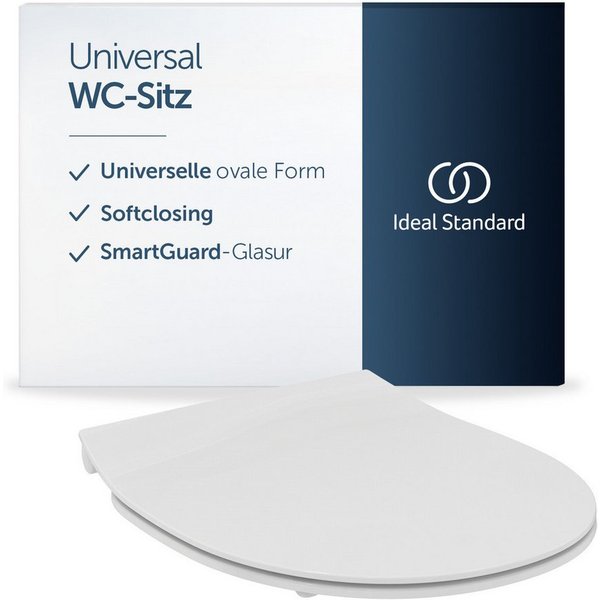 Ideal Standard WC-Sitz Universal WC-Sitz, mit Absenkautomatik, abnehmbarer, bruchsicherer Toilettensitz