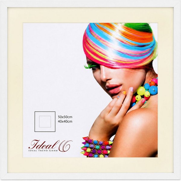 IDEAL TREND Bilderrahmen 3D Objektrahmen Holz Bilderrahmen quadratisch Wanddeko Collage Poster, für 1 Bilder (1 St), Natürliche Holzmaserung sichtbar, leichte F
