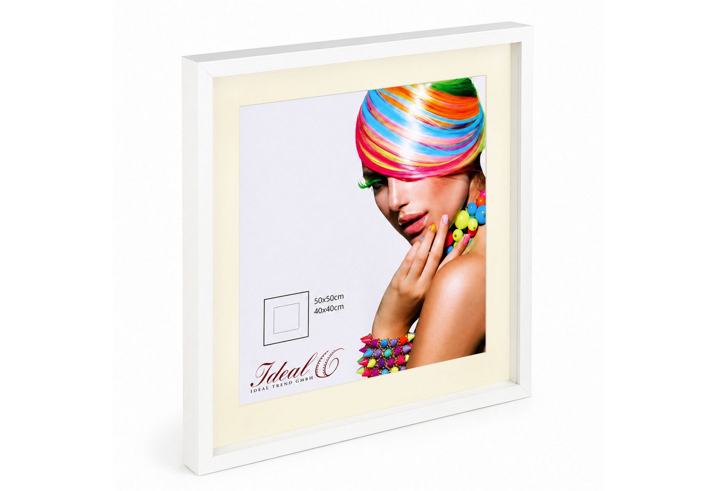 IDEAL TREND Bilderrahmen 3D Objektrahmen Holz Bilderrahmen quadratisch Wanddeko Collage Poster, für 1 Bilder (1 St), Natürliche Holzmaserung sichtbar, leichte F – Bild 4 von 5