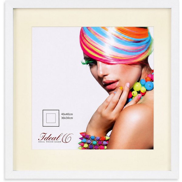 IDEAL TREND Bilderrahmen 3D Objektrahmen Holz Bilderrahmen quadratisch Wanddeko Collage Poster, für 1 Bilder (1 St), Natürliche Holzmaserung sichtbar, leichte F