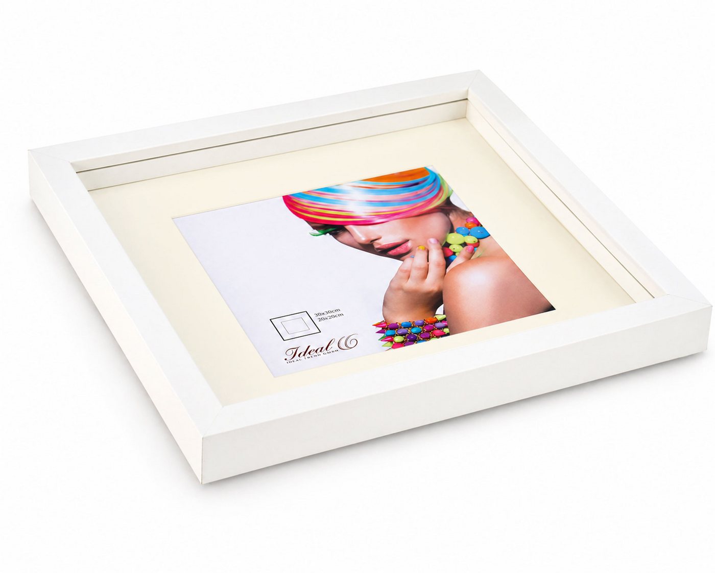 IDEAL TREND Bilderrahmen 3D Objektrahmen Holz Bilderrahmen quadratisch Wanddeko Collage Poster, für 1 Bilder (1 St), Natürliche Holzmaserung sichtbar, leichte F – Bild 4 von 5
