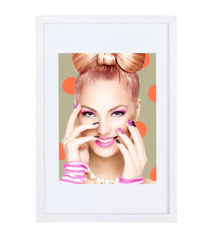 IDEAL TREND Bilderrahmen 3er 5er Set Holz Bilderrahmen Lifestyle Plexi Foto Rahmen Collage Wand, für 3 Bilder (3 St), Holz Bilderrahmen mit Papiereinleger und K – Bild 4 von 5
