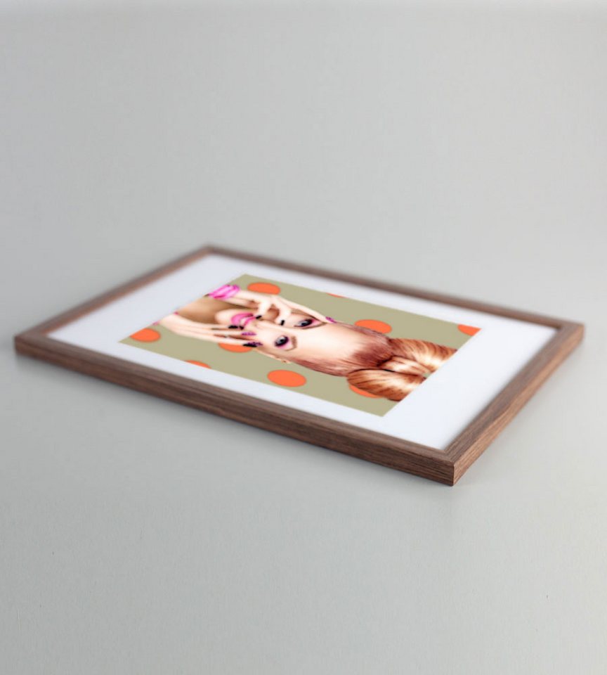 IDEAL TREND Bilderrahmen 3er 5er Set Holz Bilderrahmen Lifestyle Plexi Foto Rahmen Collage Wand, für 3 Bilder (3 St), Holz Bilderrahmen mit Papiereinleger und K – Bild 3 von 5