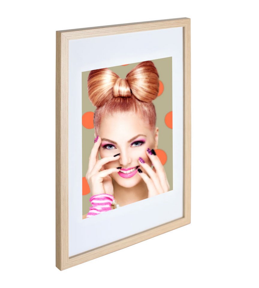 IDEAL TREND Bilderrahmen 3er 5er Set Holz Bilderrahmen Lifestyle Plexi Foto Rahmen Collage Wand, für 3 Bilder (3 St), Holz Bilderrahmen mit Papiereinleger und K – Bild 3 von 5