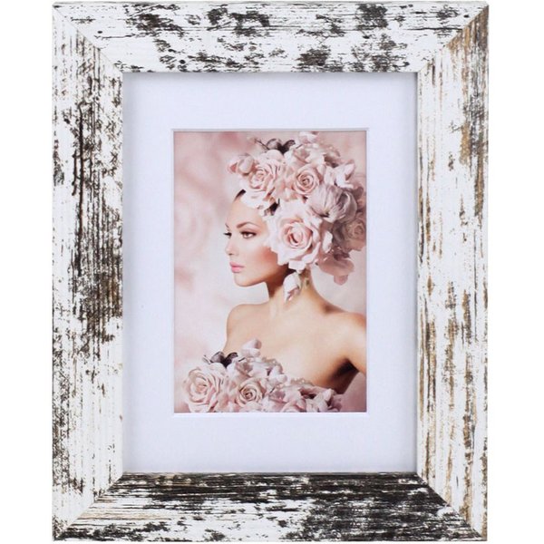 IDEAL TREND Bilderrahmen 5er Pack Holz Bilderrahmen Foto Plexi Rahmen Acryl Collage Wanddeko Po, für 5 Bilder (5 St), MDF Bilderrahmen mit Passepartout und Kuns