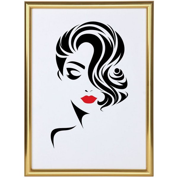 IDEAL TREND Bilderrahmen Classic Leichter Kunststoffbilderrahmen mit Acrylglas Schutz ohne Komp