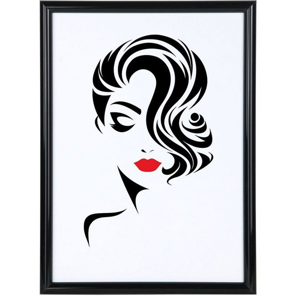 IDEAL TREND Bilderrahmen Classic Leichter Kunststoffbilderrahmen mit Acrylglas Schutz ohne Komp