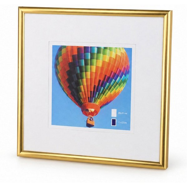 IDEAL TREND Bilderrahmen New Lifestyle Kunststoff Bilderrahmen quadratisch Foto Rahmen Picture, für 1 Bilder (1 St), Kunststoff Bilderrahmen mit Papiereinleger 