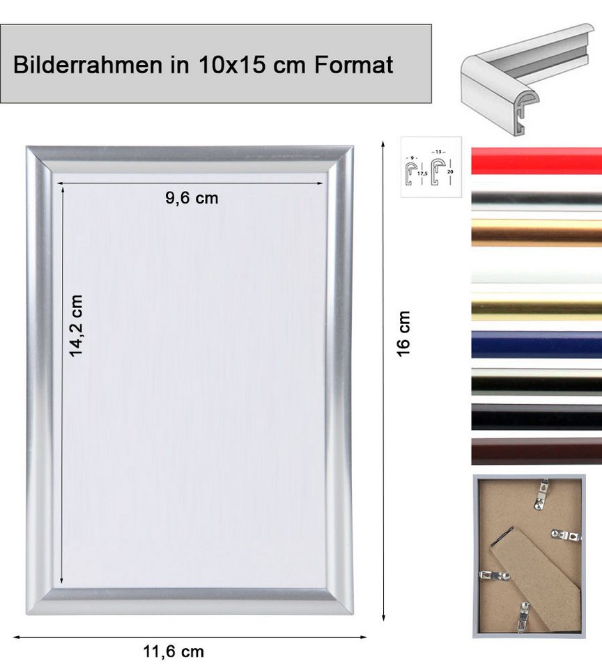 IDEAL TREND Bilderrahmen NLS Kunststoff Bilderrahmen Wanddeko Collage Poster Fotorahmen Bildträ, für 1 Bilder (1 St), Posterrahmen Fotorahmen Urkundenrahmen Gal – Bild 3 von 5