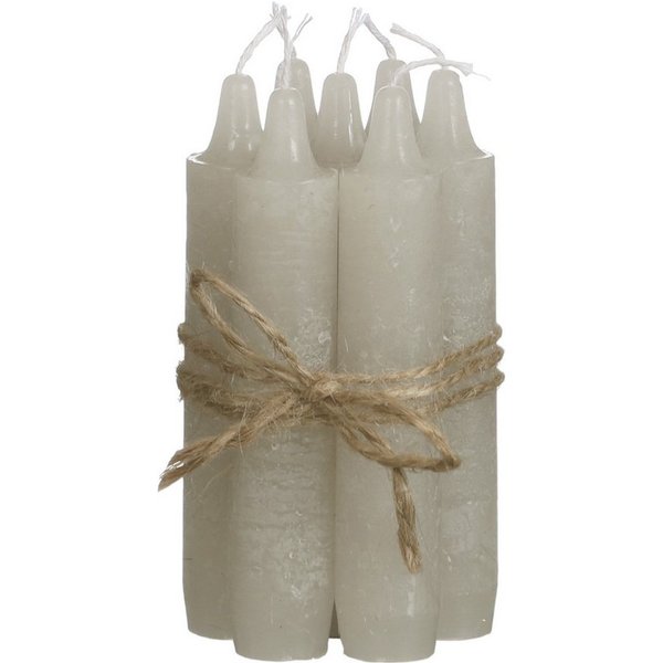 ideas 4 seasons Spitzkerze Stabkerze 7er Set, Rustikale Tafelkerze, 11 x 2cm