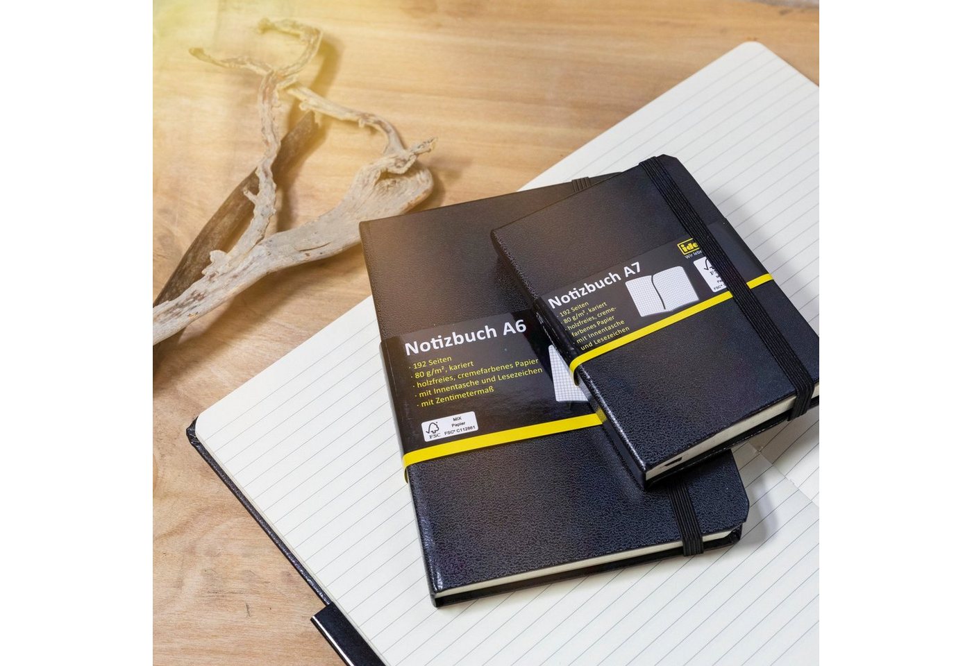 Idena Notizbuch Notizbuch - liniert, DIN A5, Hardcover, 80 g/m² – Bild 5 von 5