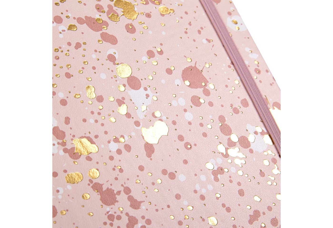 Idena Notizbuch Notizbuch Sparkle Rosé - kariert, 100 g/m² – Bild 4 von 5