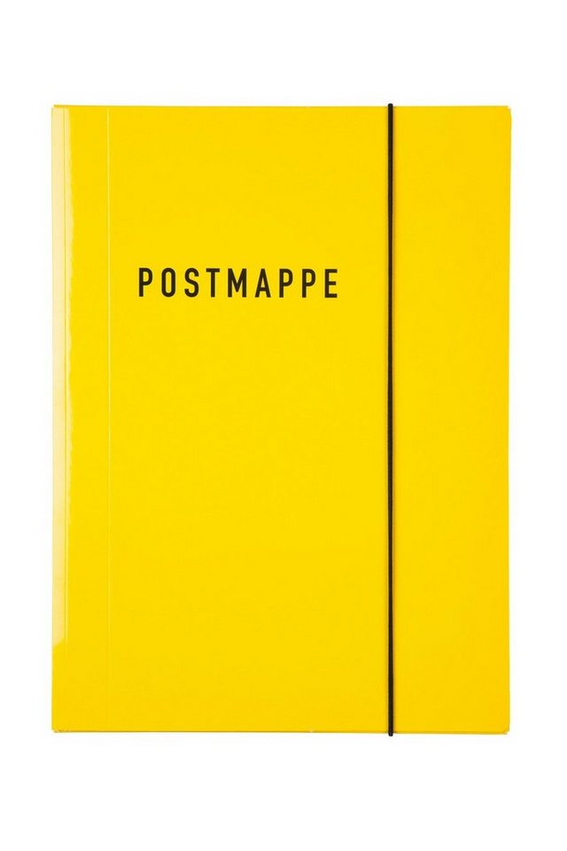 Idena Organisationsmappe Postmappe - DIN A4, Glanzkarton, gelb – Bild 2 von 3