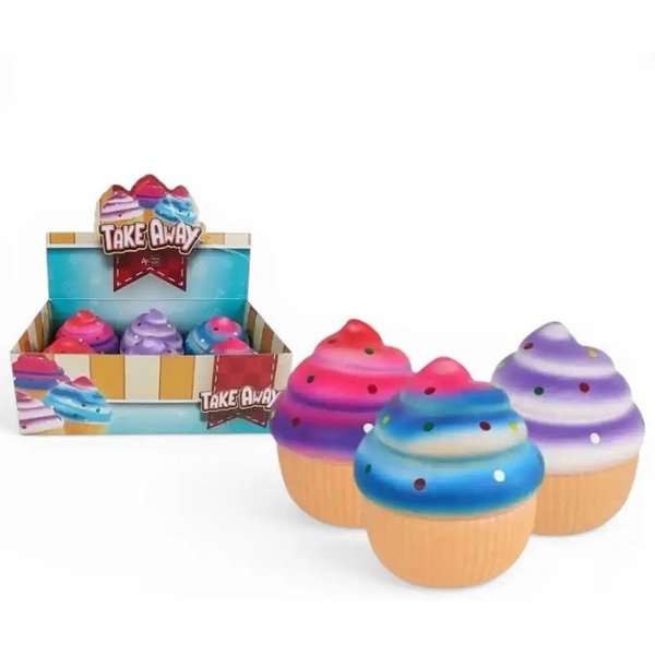 Idena Spiel Squishy Jumbo Cupcake XXL, 1 von 3 Designs zufällig