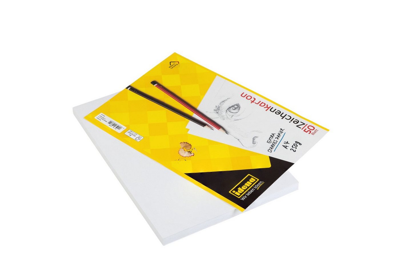 Idena Zeichenkartonblock Zeichenkarton - DIN A4, 50 Blatt – Bild 2 von 2
