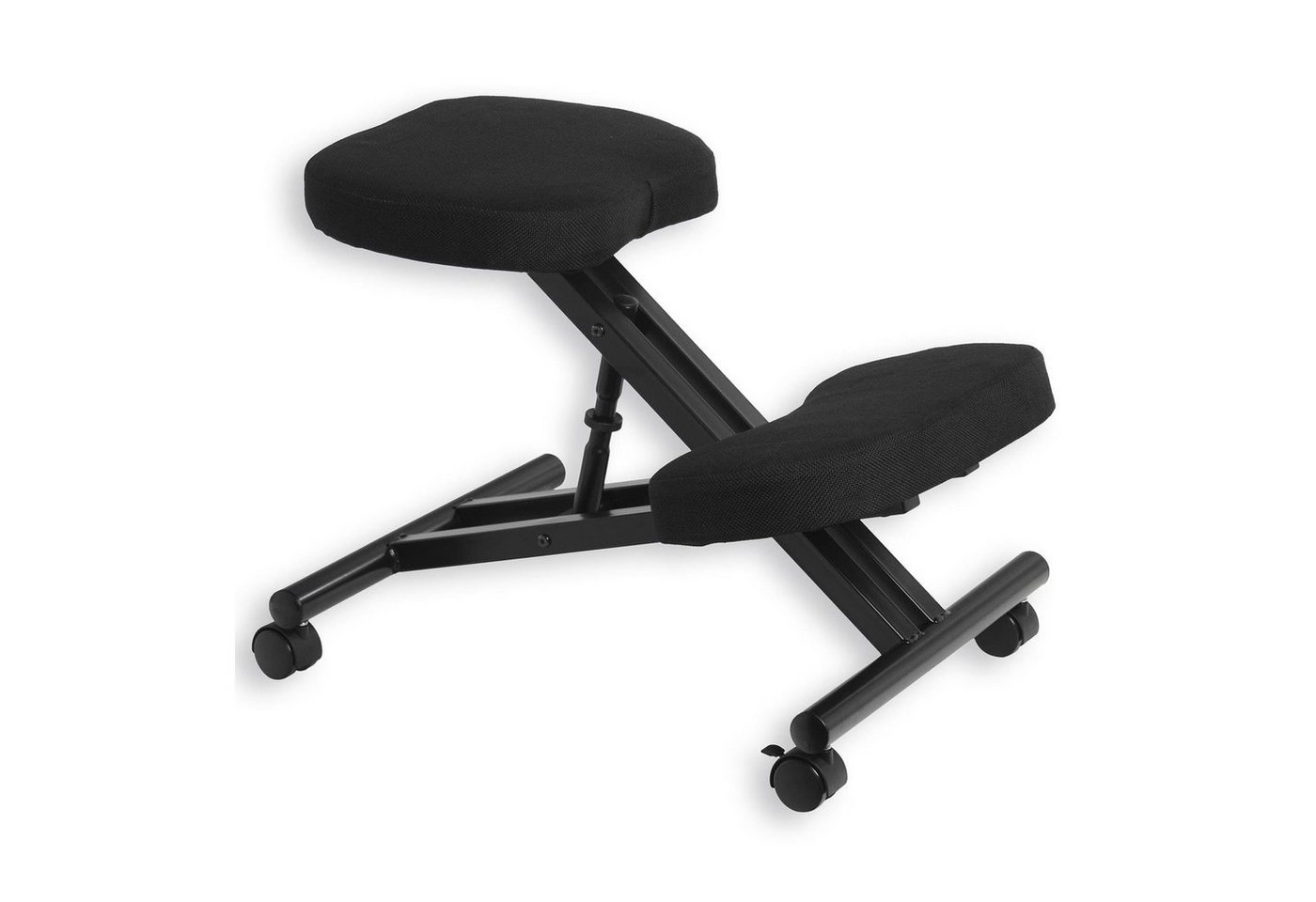 IDIMEX Arbeitshocker ROBERT, Kniestuhl Kniehocker Sitzhocker Bürohocker Stoff ergonomisch orthopädi – Bild 4 von 5