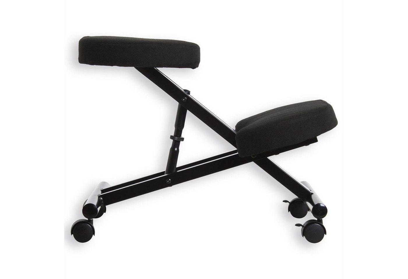 IDIMEX Arbeitshocker ROBERT, Kniestuhl Kniehocker Sitzhocker Bürohocker Stoff ergonomisch orthopädi – Bild 5 von 5