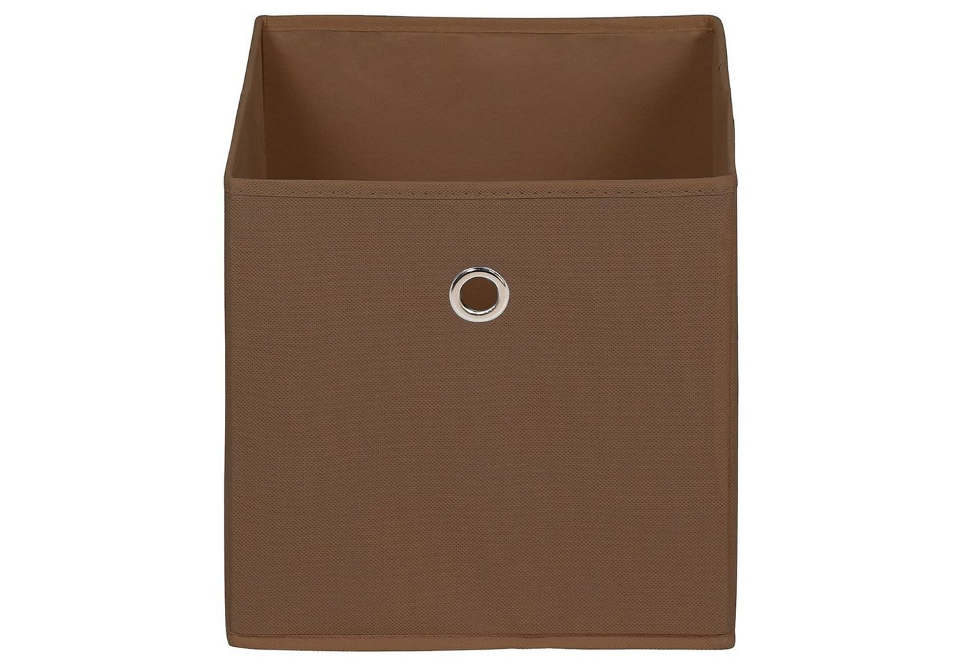 IDIMEX Aufbewahrungsbox ELA (Set), Aufbewahrungsboxen im 2er Set, Regalboxen mit Griff 27x27cm braun – Bild 2 von 4