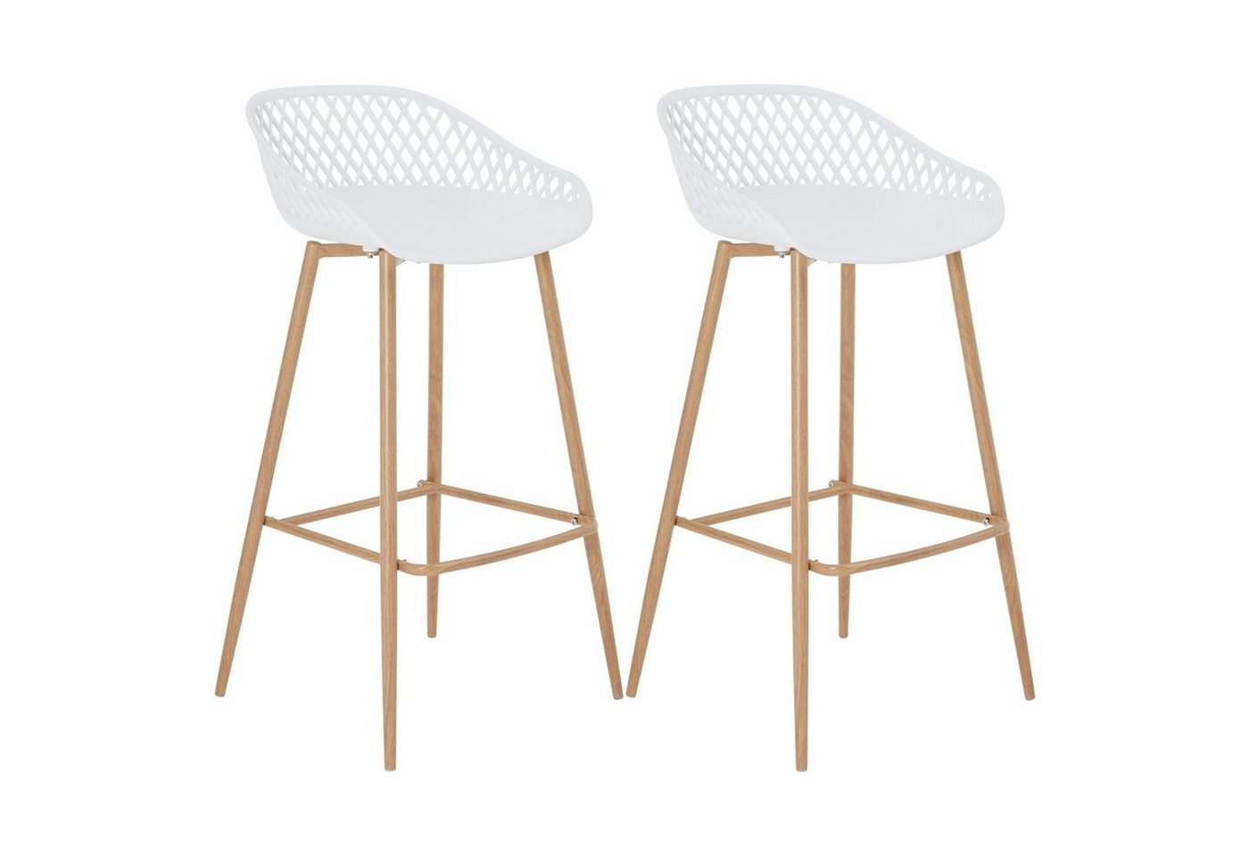 IDIMEX Barhocker IREK, Barhocker 2er Pack Barstuhl Theke Bar Hocker Tresenhocker Retro Design – Bild 4 von 5