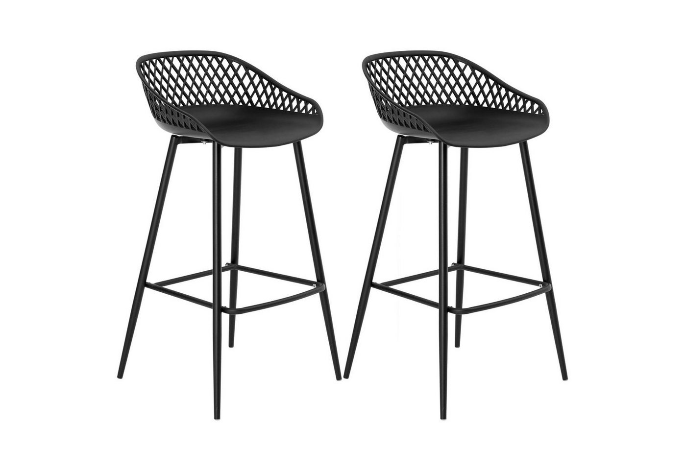 IDIMEX Barhocker IREK, Barhocker 2er Pack Barstuhl Theke Bar Hocker Tresenhocker Retro Design – Bild 4 von 5
