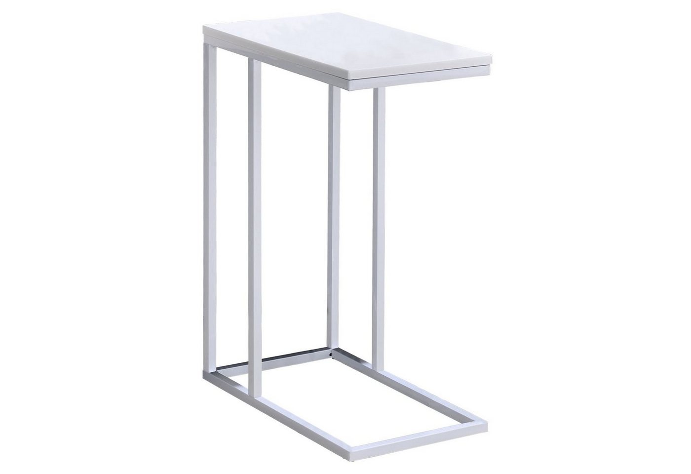 IDIMEX Beistelltisch DEBORA, Couchtisch mit Metallgestell aus MDF-Platte Sofatisch Weiß – Bild 2 von 2