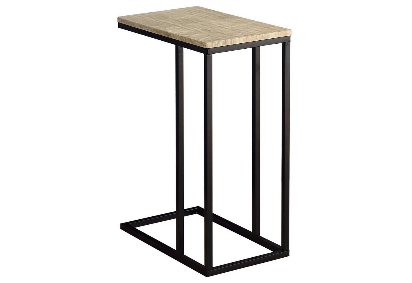 IDIMEX Beistelltisch DEBORA, Couchtisch mit Metallgestell aus MDF-Platte Sofatisch Schwarz/Eiche – Bild 3 von 3