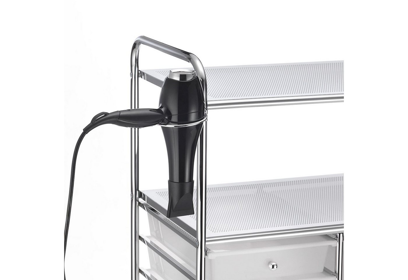 IDIMEX Beistellwagen MARITA, Rollwagen Kosmetik Badregal Beistellwagen Friseurwagen Rollcontainer 9 – Bild 4 von 5