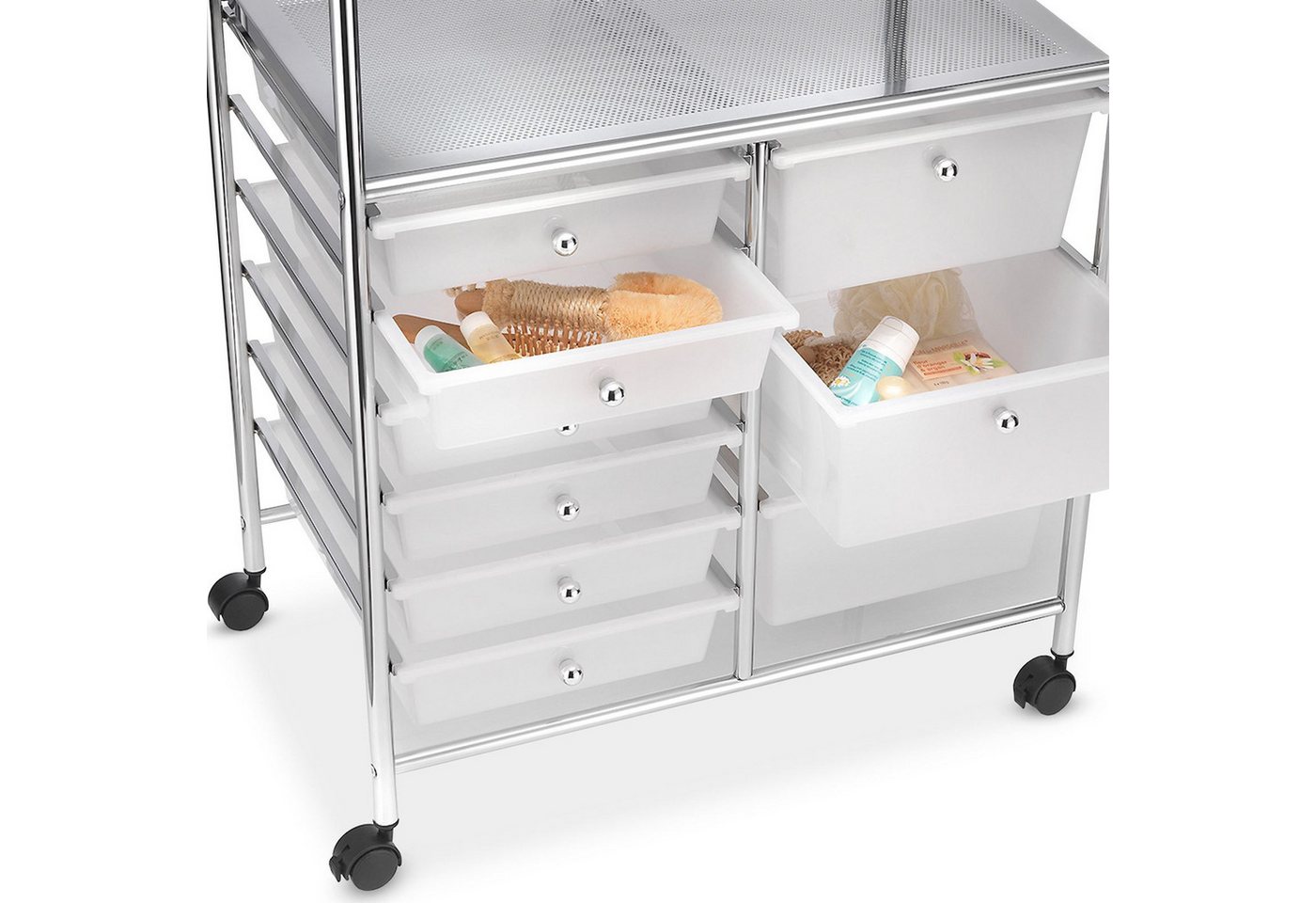 IDIMEX Beistellwagen MARITA, Rollwagen Kosmetik Badregal Beistellwagen Friseurwagen Rollcontainer 9 – Bild 5 von 5