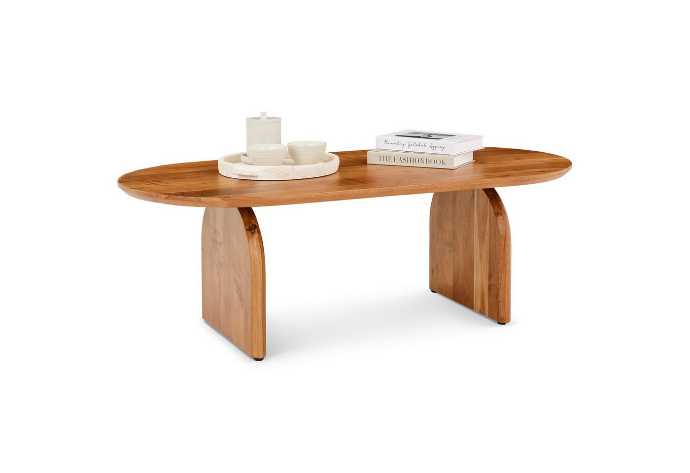 IDIMEX Couchtisch TAMIL, Beistelltisch 120x60 cm aus massivem Akazienholz mit Maserung Natur – Bild 3 von 5