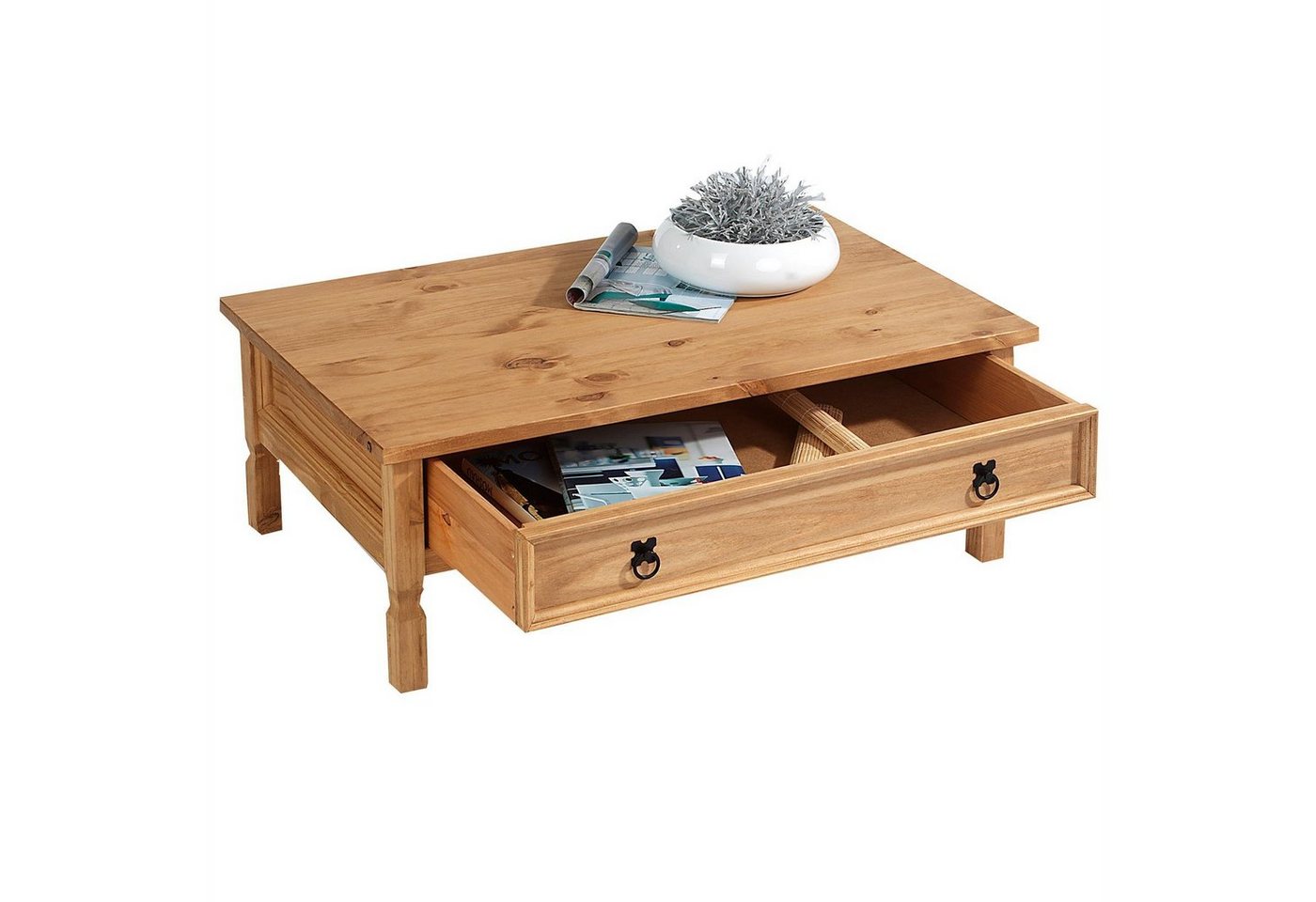 IDIMEX Couchtisch TEQUILA, Couchtisch Wohnzimmertisch Sofatisch Mexico Stil Kiefer Landhaus – Bild 4 von 5