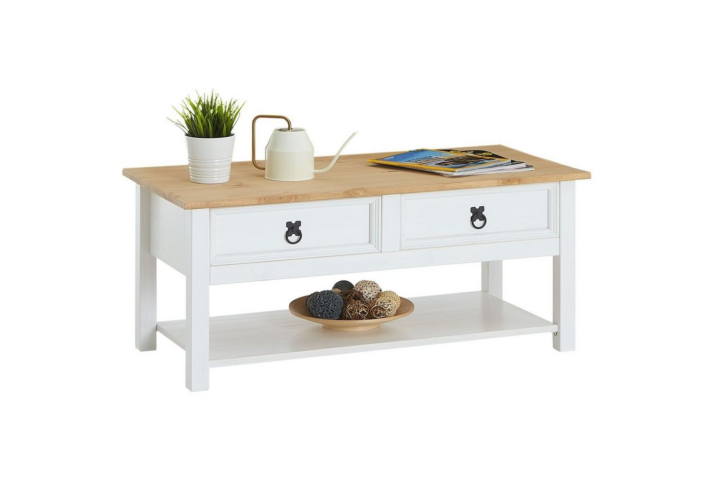 IDIMEX Couchtisch TEQUILA, Couchtisch Beistelltisch Wohnzimmertisch Sofatisch mit 2 Schubladen – Bild 2 von 5