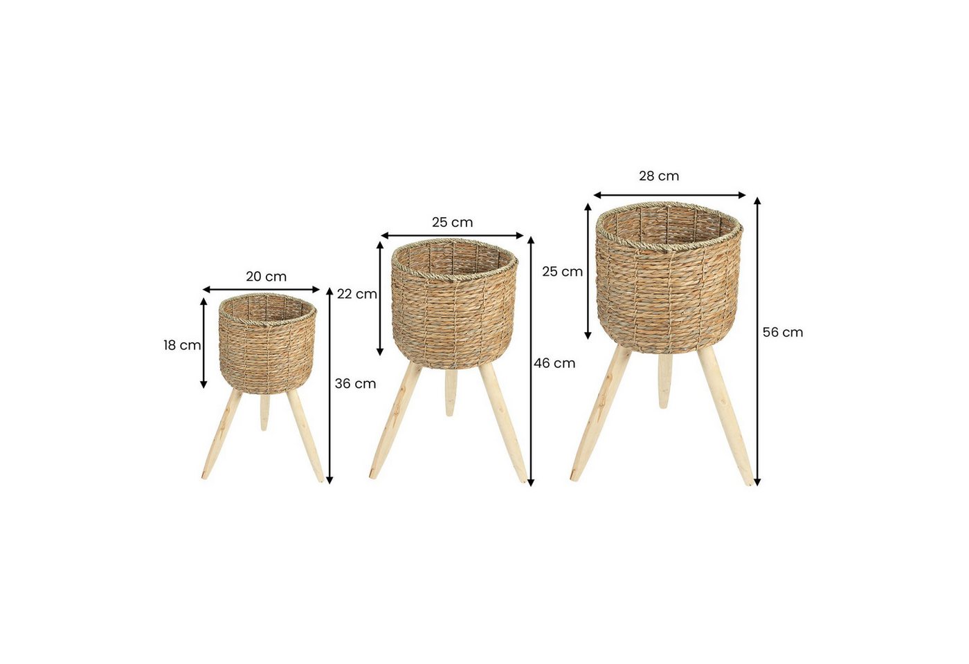 IDIMEX Dekokiste NAPARI (Set), Übertopf Blumentopf Pflanzkübel Pflanzenständer – Bild 4 von 4