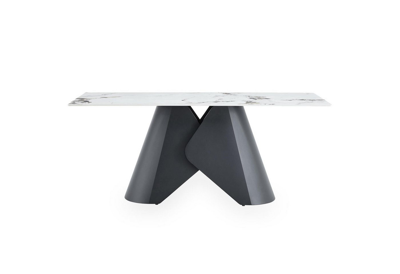 IDIMEX Esstisch LAZIO, Design Tisch 180x90 cm in Marmor-Optik aus Keramik Schwarz/Weiß – Bild 5 von 5
