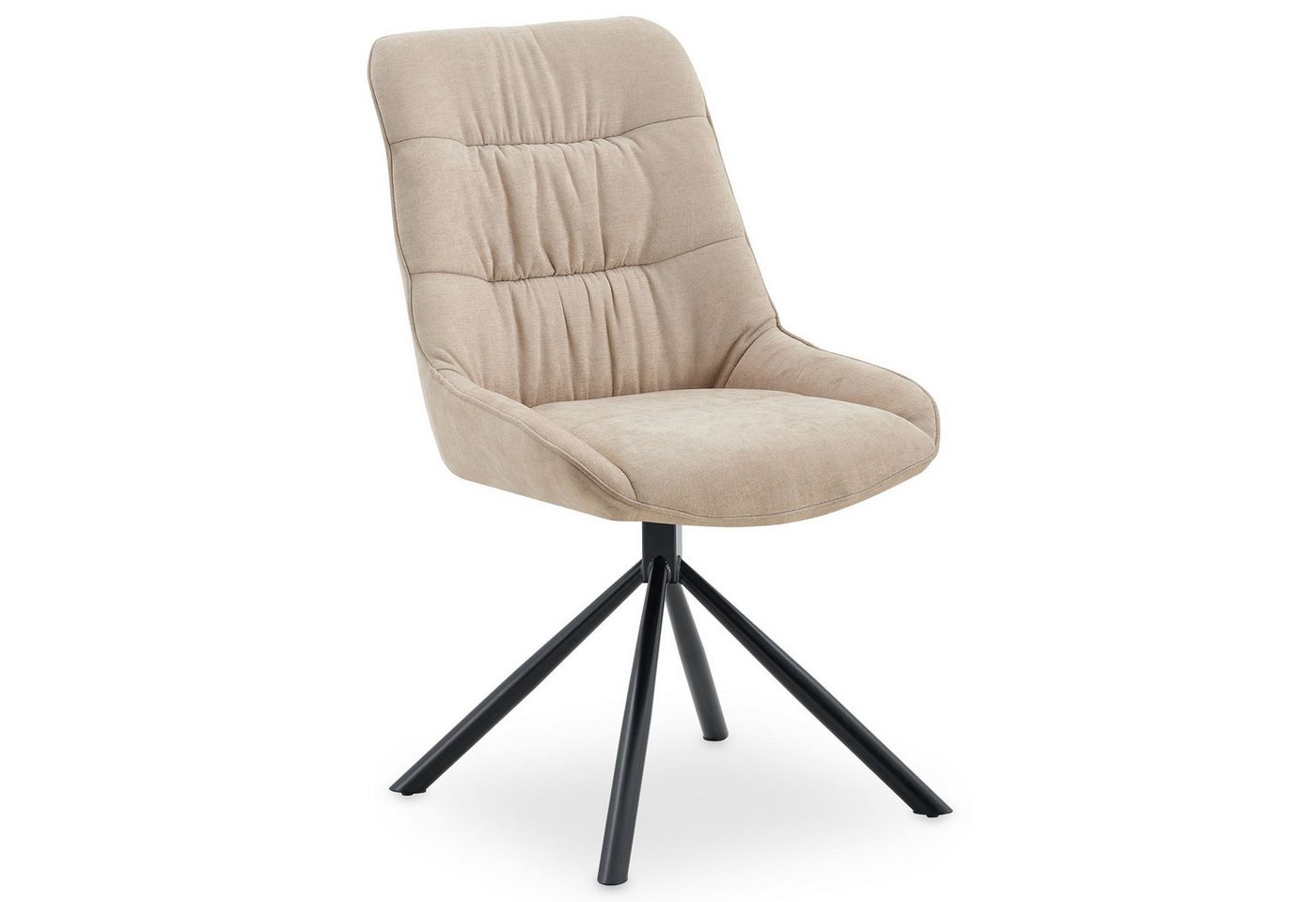 IDIMEX Esszimmerstuhl LIBRA (2 St), Polsterstühle 2er Set drehbar mit hohem Sitzkomfort Grau – Bild 3 von 5