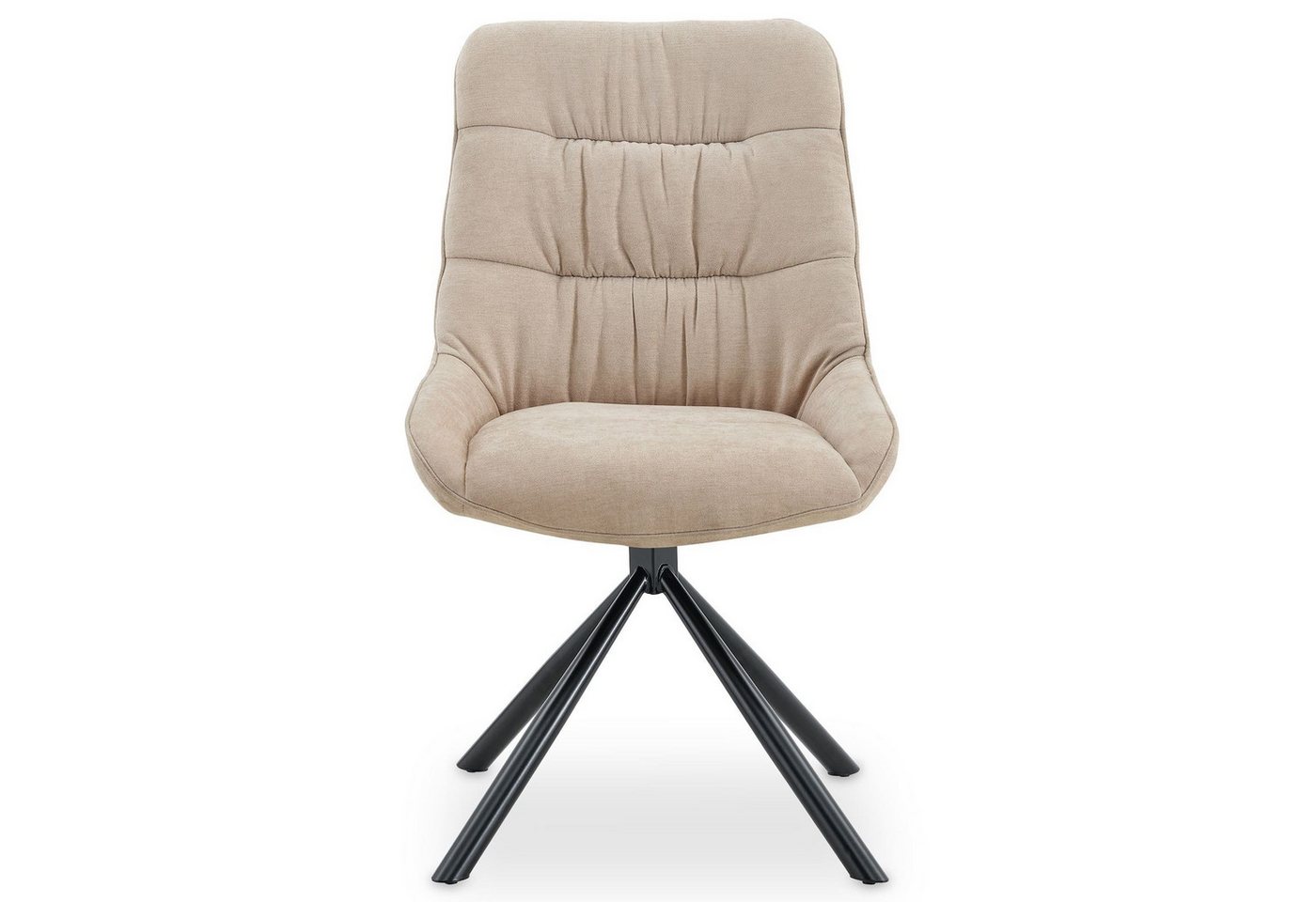 IDIMEX Esszimmerstuhl LIBRA (2 St), Polsterstühle 2er Set drehbar mit hohem Sitzkomfort Grau – Bild 4 von 5