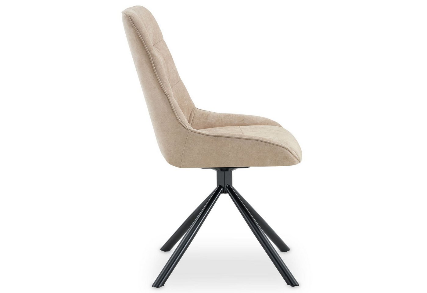 IDIMEX Esszimmerstuhl LIBRA (2 St), Polsterstühle 2er Set drehbar mit hohem Sitzkomfort Grau – Bild 5 von 5