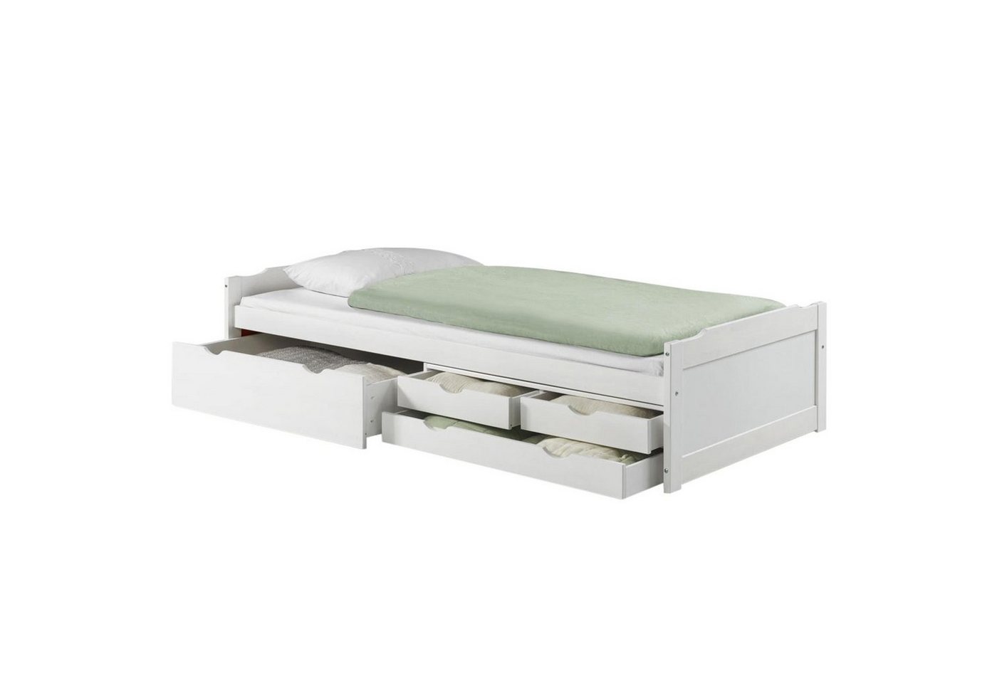 IDIMEX Funktionsbett ANDREA, Bett mit Stauraum Kinderbett Gästebett 4 Schubladen Bett 90x200 cm – Bild 2 von 4