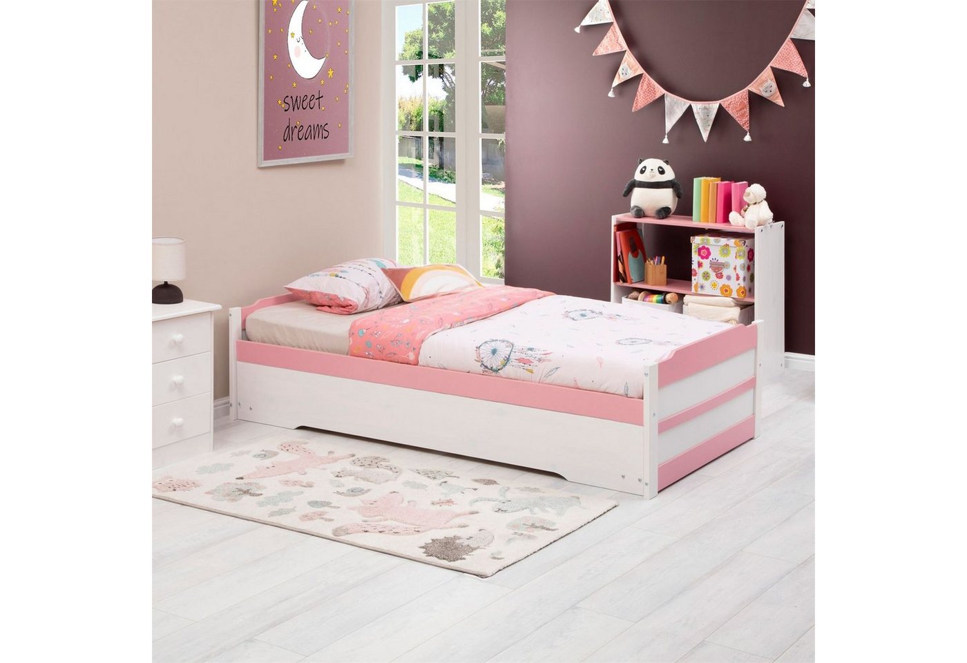 IDIMEX Funktionsbett LORENA, Ausziehbett Tagesbett Jugendbett 90x190 cm – Bild 2 von 5
